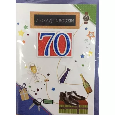 Panorama Karnet Urodziny B6 Premium 66 + koperta