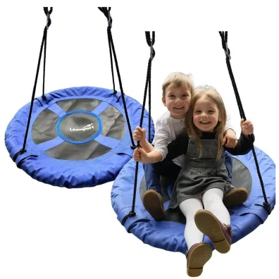 Hu�tawka ogrodowa bocianie gniazdo niebieska 80cm LeanToys