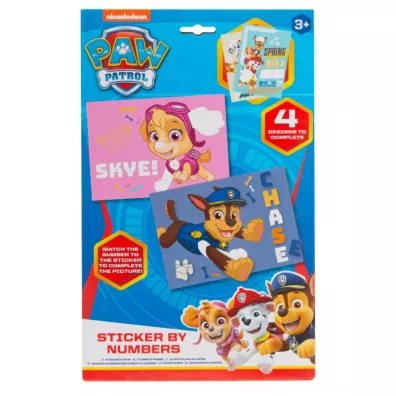 Naklejanie wedug numerw Psi Patrol Rms