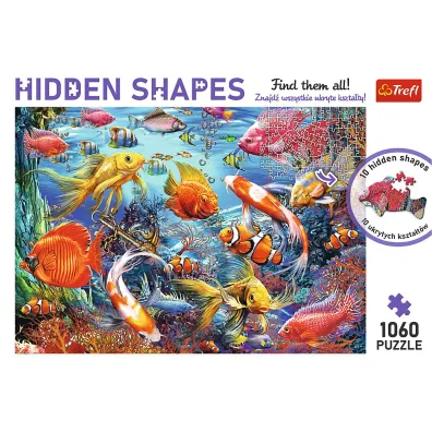 Puzzle Hidden Shapes 1060 el. Podwodne �ycie Trefl