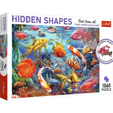 Puzzle Hidden Shapes 1060 el. Podwodne �ycie Trefl