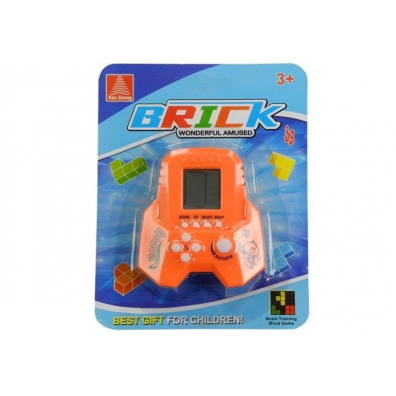 Gra elektroniczna Tetris bricks rakieta pomaraczowa Leantoys
