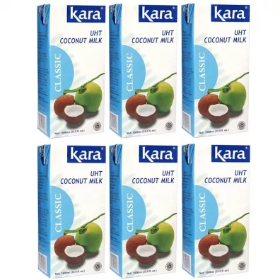 Kara Mleczko kokosowe 16-19% UHT Zestaw 6 x 1 l