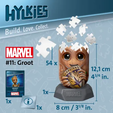 Puzzle 54 el. 3D Hylkies: Groot Ravensburger