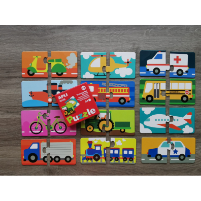 Puzzle dla dzieci - rodki transportu 3+ Apli