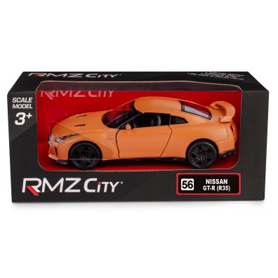 RMZ City Nissan GT-R (R35) Matte pomaraczowy w skali 1:38 Daffi