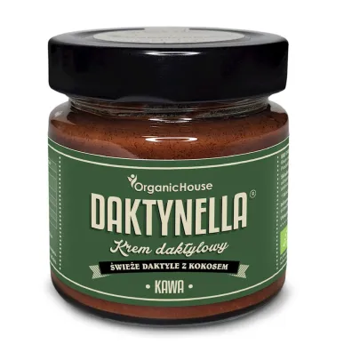 Organic House Krem kokos - daktyle medjool - kawa bezglutenowy 190 g Bio