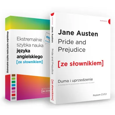 Pakiet. Duma i uprzedzenie z podr�cznym s�ownikiem angielsko-polskim. Poziom C1/C2 i Ekstremalnie szybka nauka j�zyka angielskiego