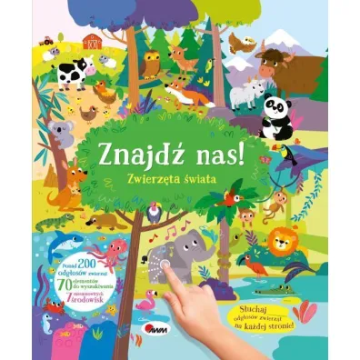 KSIAZECZKA EDUK 240X280 ZNAJDZ NAS ZWIERZETA DZW
