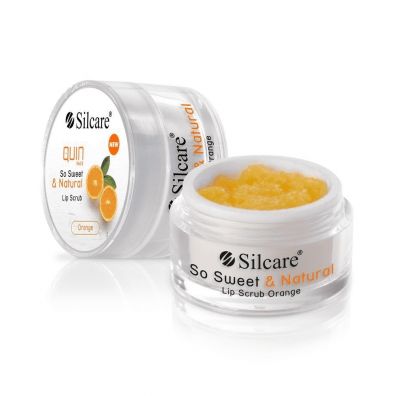 Silcare Quin So Sweet & Natural Lip Scrub peeling do ust Orange