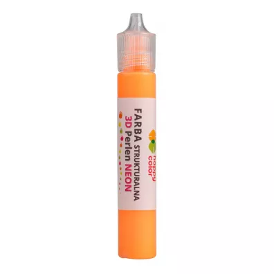 Happy Color Farba strukturalna 3D- Perlen 32 ml, neon pomara�czowy
