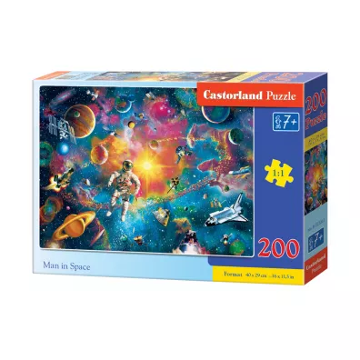 Puzzle 200 el. Spacer w kosmosie Castorland