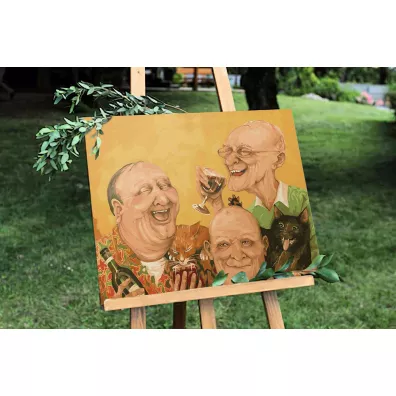 Twoje Hobby Malowanie po numerach - Starzy przyjaciele 40x50cm