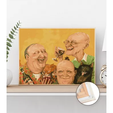Twoje Hobby Malowanie po numerach - Starzy przyjaciele 40x50cm