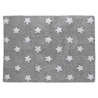 Dywan Bawe�niany Grey Stars White 120x160cm