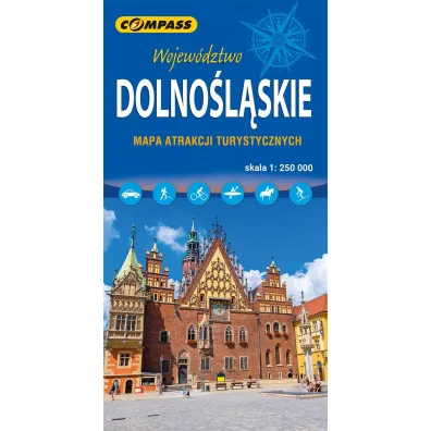 Wojew�dztwo dolno�l�skie. Mapa atrakcji turystycznych  w skali 1: 250 000