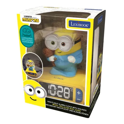 Budzik cyfrowy z lampk� nocn� Minionki i efektami d�wi�kowymi RL800DES