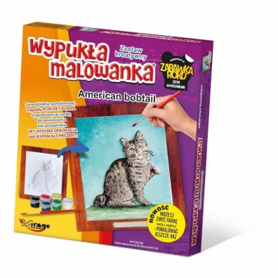 Wypuka malowanka Kot - American bobtail Mirage Hobby