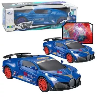 Auto sportowe czujnik przeszk�d niebieskie LeanToys