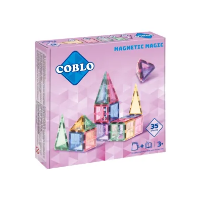 Klocki magnetyczne COBLO Pastel 35 element�w