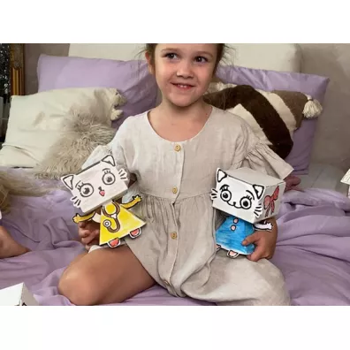 Kolorowanka 3D Kicia Kocia u lekarza