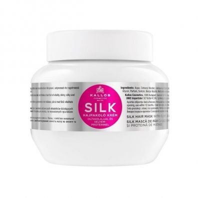 Kallos Silk Hair Mask With Olive Oil And Silk Protein jedwabna maska do włosów z proteinami oliwy z oliwek i jedwabiu 275 ml