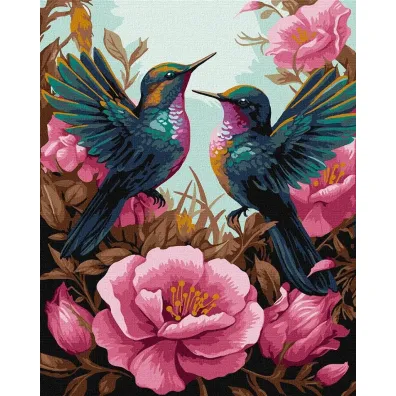 Ideyka Malowanie po numerach - Elegancki koliber 40x50cm