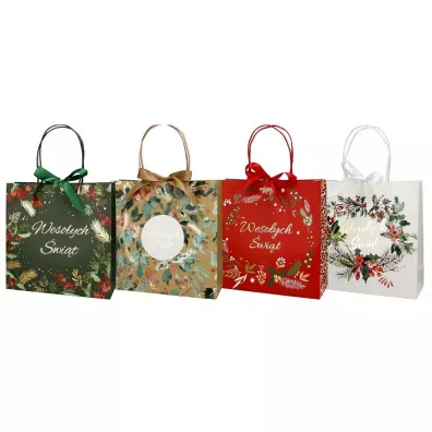 incood. Torba prezentowa 28x28 Wianek, Ga��zki mix
