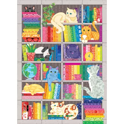 Puzzle 1000 el. Koty i ksiki Cobble Hill