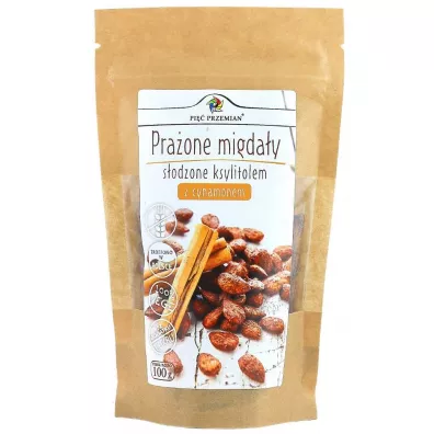 Pi�� Przemian Migda�y pra�one z cynamonem s�odzone ksylitolem bezglutenowe 100 g