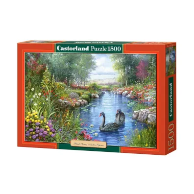 Puzzle 1500 el. Kopia Czarne �ab�dzie Andres Orpinas Castorland