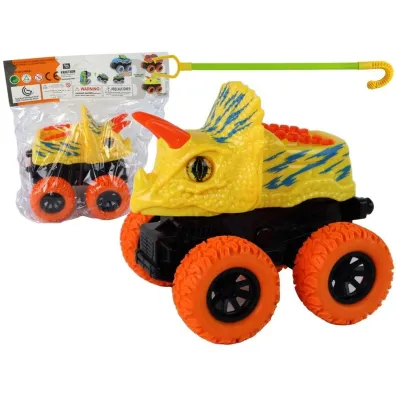 Teren�wka pchacz Triceratops ��ty LeanToys