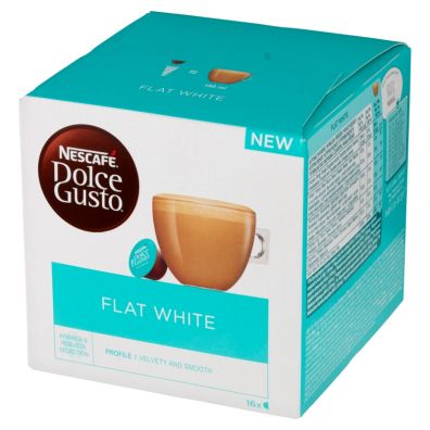 Nescafe Dolce Gusto Flat White Mleko i kawa w kapsułkach 16 x 11,7 g