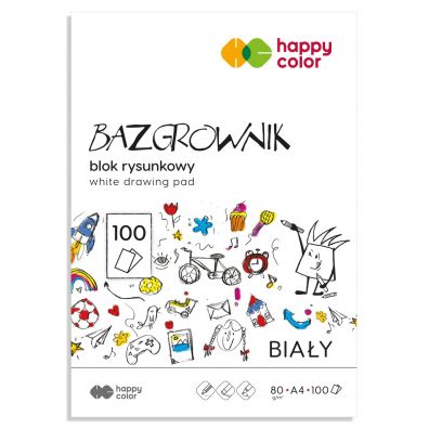 Happy Color Blok rysunkowy Bazgrownik, A4, 80g, 100 arkuszy 100 kartek