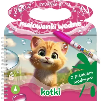 Malowanka 200X140 Zadanka & malowanki wodne. Kotki  PISAK SKRZAT 079913 - Wioleta �y�owska