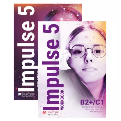 Pakiet Impulse 5: Ksi��ka ucznia papierowa + Zeszyt �wicze� + dost�py do wersji cyfrowych + On-the-Go Practice w aplikacji MEE. Poziom B2+/C1 - Jeremy Day, Lynda Edwards, Karolina Kotorowicz-Jasi�ska, Patricia Reilly, Jeremy  Bowell, Eoin Higgins, Paul Ashe, Laura Clyde
