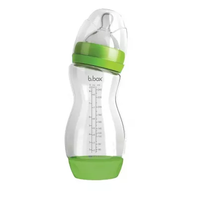 b.box Butelka dla niemowl�t z dozownikiem zielona 240 ml