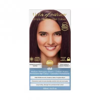 Tints of nature Naturalna farba do wosw  - 4M redni mahoniowy brz 130 ml