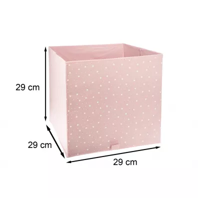 Atmosphera Kosz tekstylny na zabawki Pink Stars