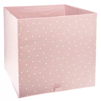 Atmosphera Kosz tekstylny na zabawki Pink Stars