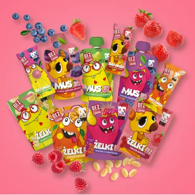 BeRaw Kids Baton Truskawka Banan 25 g