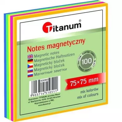 Titanum Notes elektorstatyczny 75x100mm 100 kartek