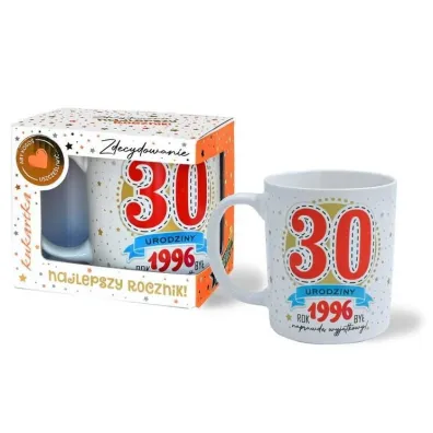 Kukartka Kubek Premium Urodziny 30