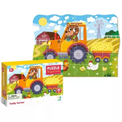 Puzzle 30 el. Profesje. Farmer Teddy Dodo