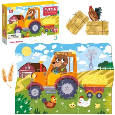 Puzzle 30 el. Profesje. Farmer Teddy Dodo
