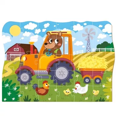 Puzzle 30 el. Profesje. Farmer Teddy Dodo