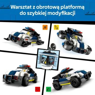LEGO City Policyjny warsztat tuningowy 60457