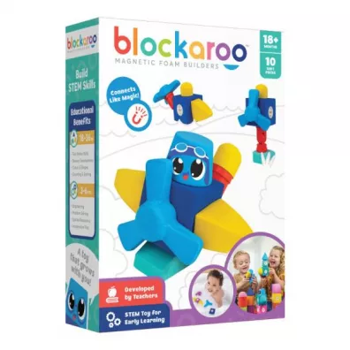 Klocki magnetyczne piankowe Samolot