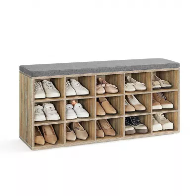 Songmics Szafka na buty 15 pek db z niebieskimi sojami