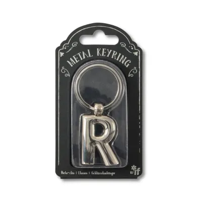 If Silver Letter Keyring - brelok do kluczy litera R